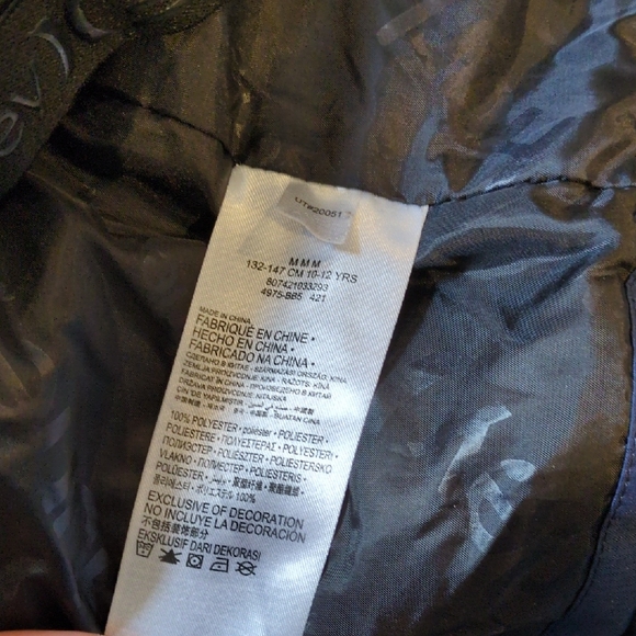 Hurley Boys Medium Hooded Winter Jacket Navy Light Blue Coat Youth - Picture 4 of 8